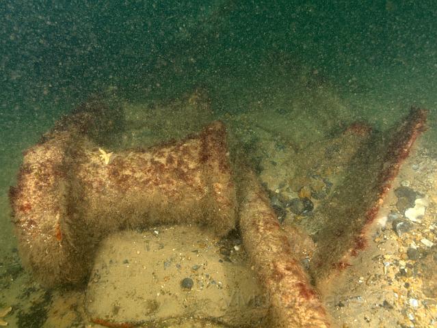 RS177492.JPG - This bollard lies on the Port/South side of the shaft end and marks the start of the hull outline on that side