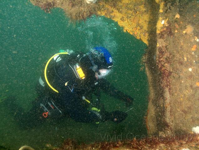 RS177503.JPG - William has a thing about fishing line as it's a real hazard for divers, he gets to work
