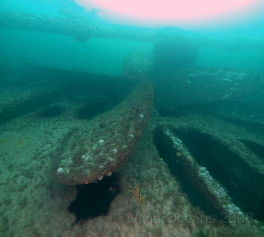 RS218002.JPG - The propellor rests on the remains of one of the lower decks