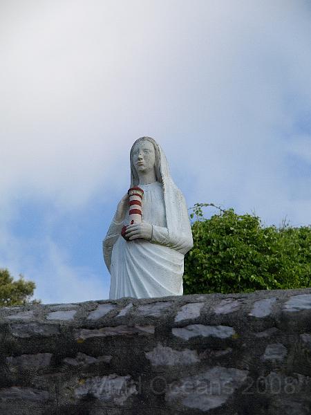 P5184711.JPG - ...watched over by this statue of Agnes the patron saint of marital aids