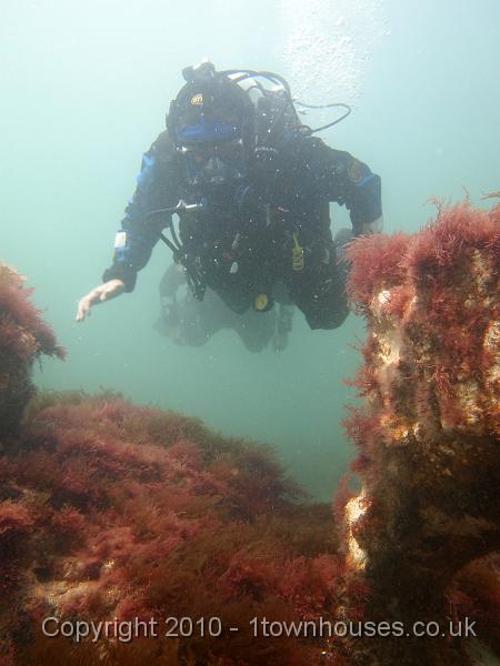 EPL20400.JPG - Mike looms over the reef