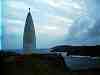 The beacon monument marks the West side of the channel between mainland Ireland and Sherkin island