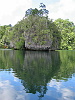 The undercut limestone rocks of Raja Ampat are its signature surface feature