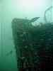 The bow of the trawler Radiation on our last dive